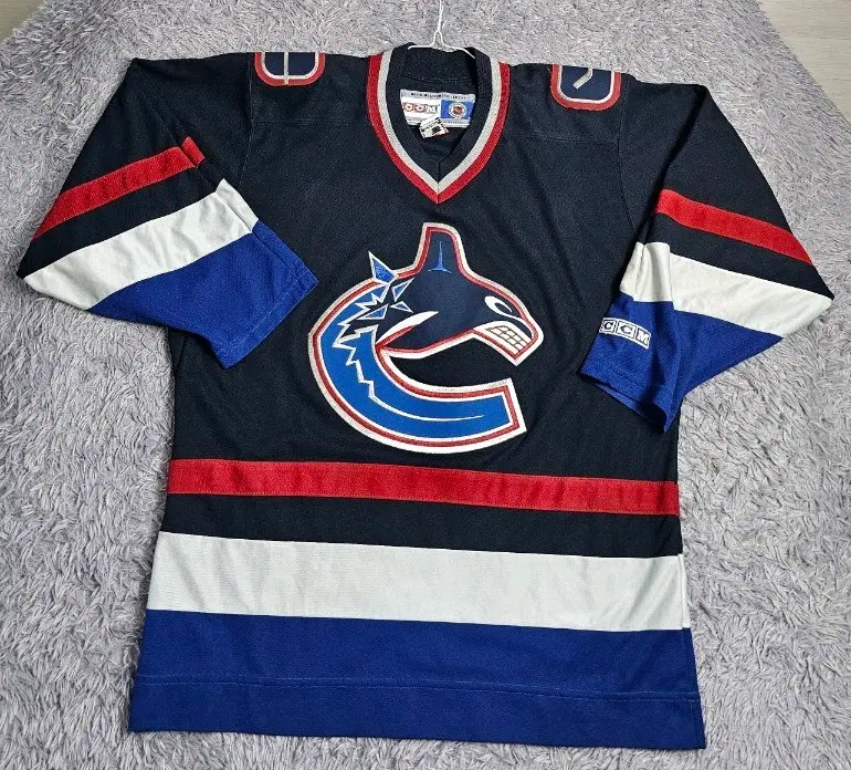 (Z)빈티지 90'S NHL 밴쿠버 커눅스 유니폼 M
