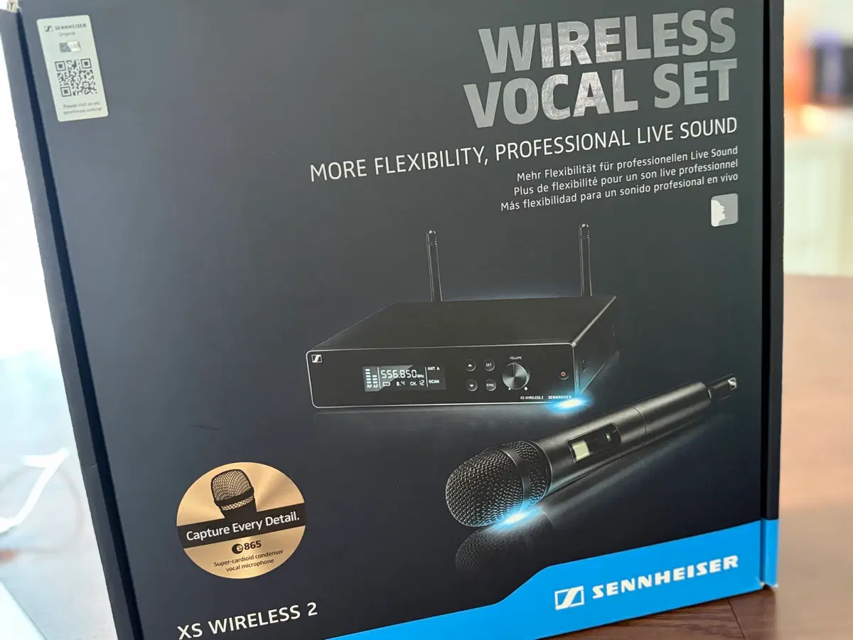 젠하이저 2-865 XS WIRELESS2 무선마이크+채널수신기 세트 정품 새상품급 급처