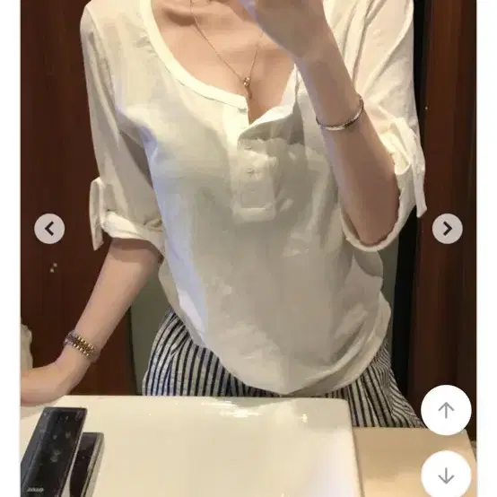 홀리 롤럽 여성 반팔 셔츠 7부