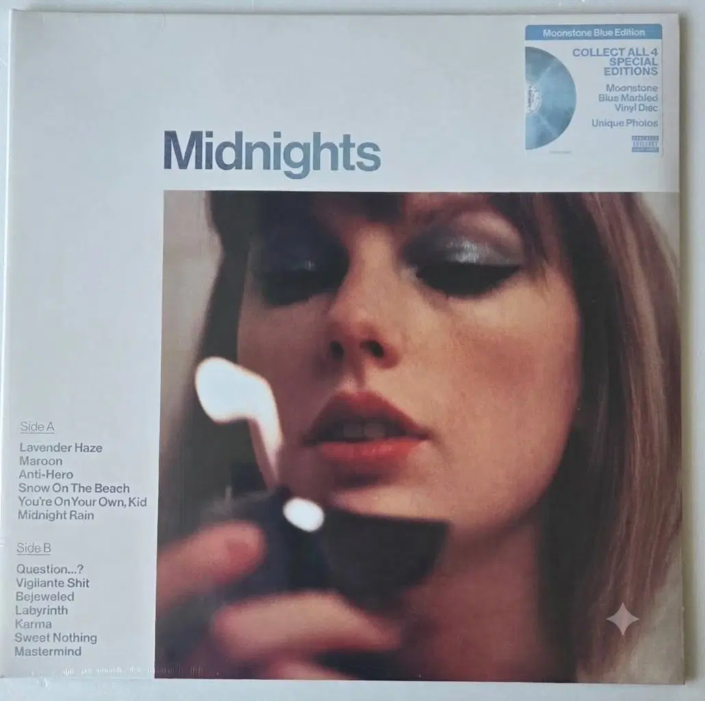 Taylor Swift - Midnights LP ( Moonstone Blue Edition, 미개봉 )