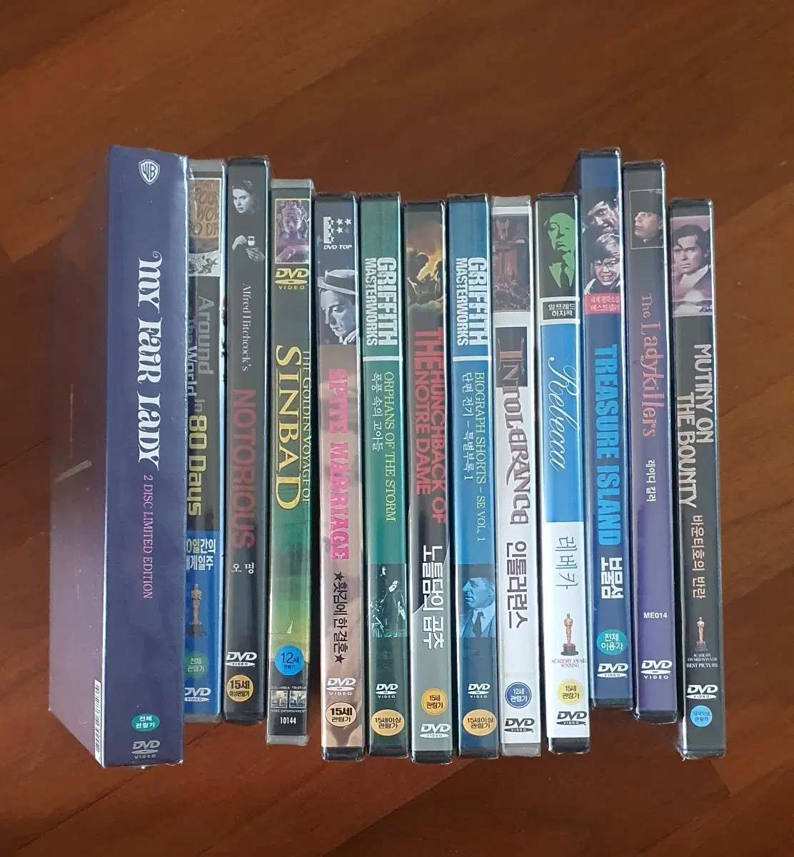 미개봉DVD14장 (마이페어레이디, 노틀담의 곱추, 보물섬 등)