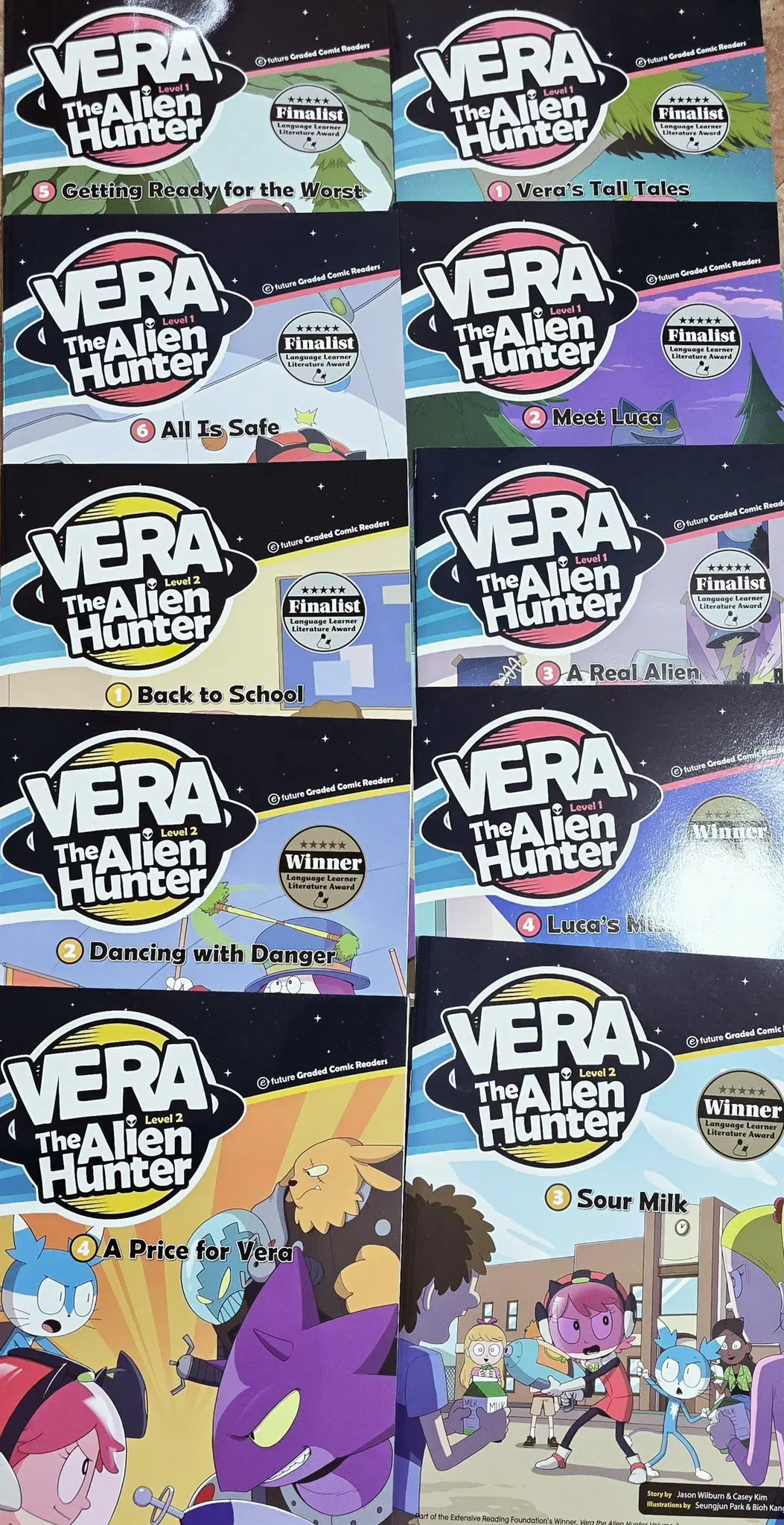 Vera The Alien Hunter / efuture 18권+CD18장 세트 영어학습 중고책