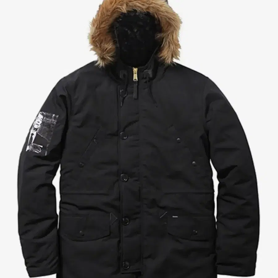 [S] 슈프림 코튼 립스탑 N-3B 파카 블랙  Supreme Cotton Ripstop N-3B Parka Black