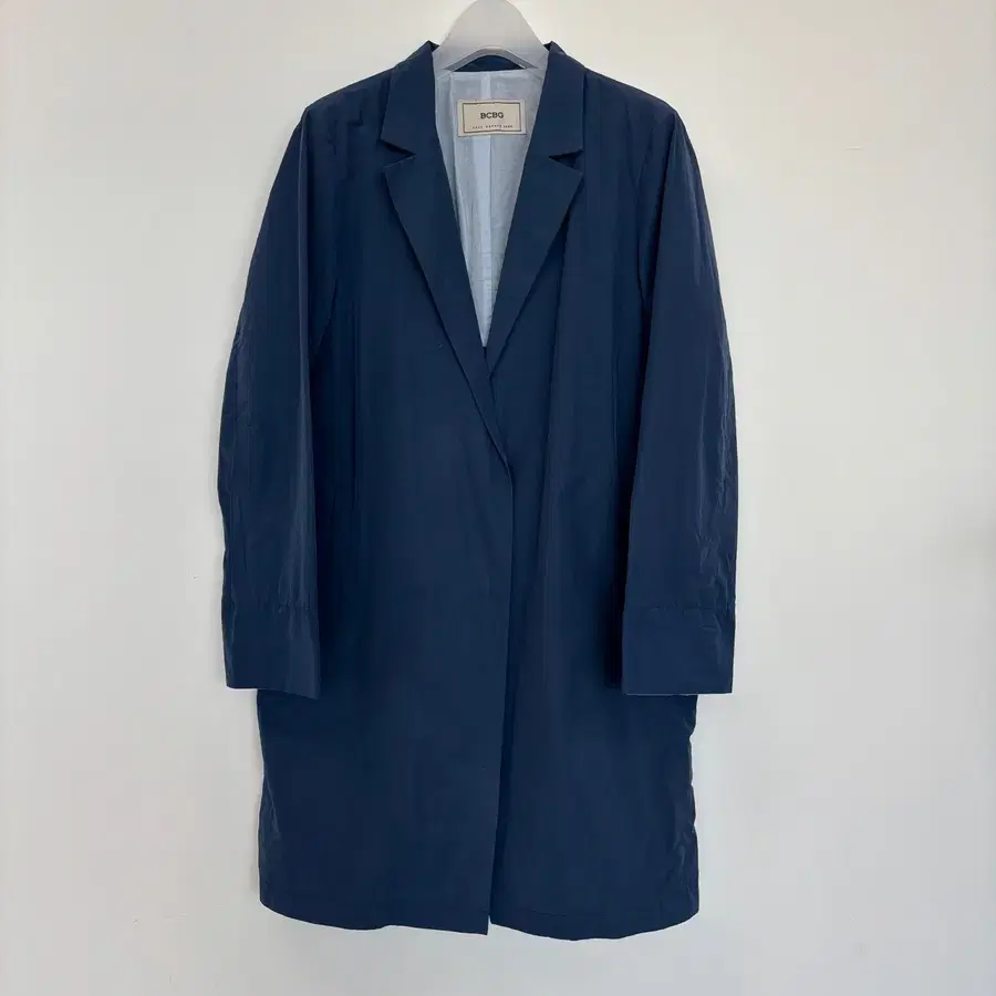 BCBG 네이비 간절기 롱 자켓 여성55-마른66 ㅡ0917