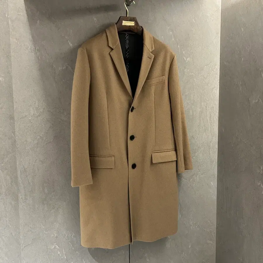벨루티 스크리토 울 캐시 혼방 테일러드 핏 코트