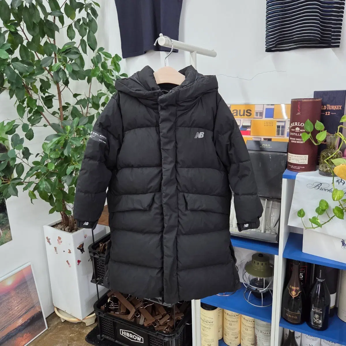 뉴발란스 키즈 덕다운 롱패딩 110