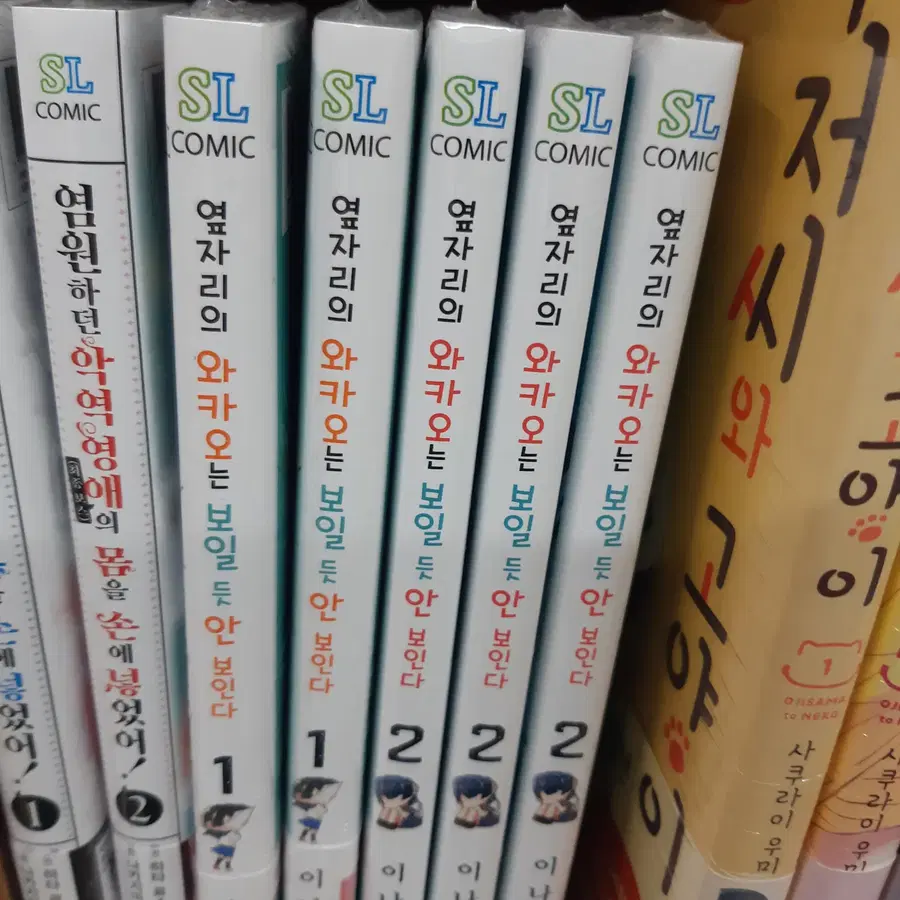 옆자리의 와카오는 보일 듯 안 보인다 1-2 미개봉 만화짱많아 프로안전상점