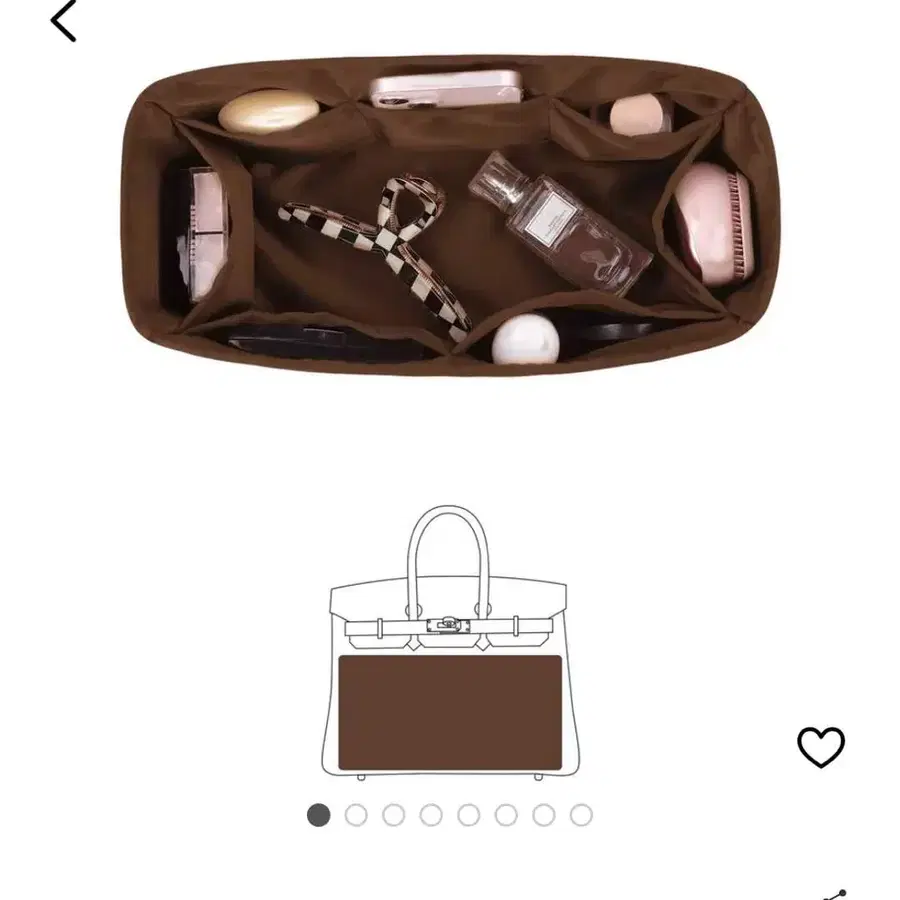 에르메스 버킨백 새틴 이너백(Birkin30 골드)