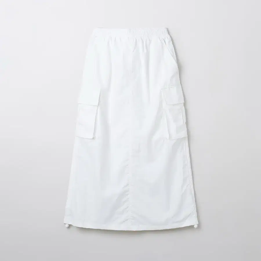 스파오 SPAO 나일론 카고 롱 스커트 / 화이트 / L(80)