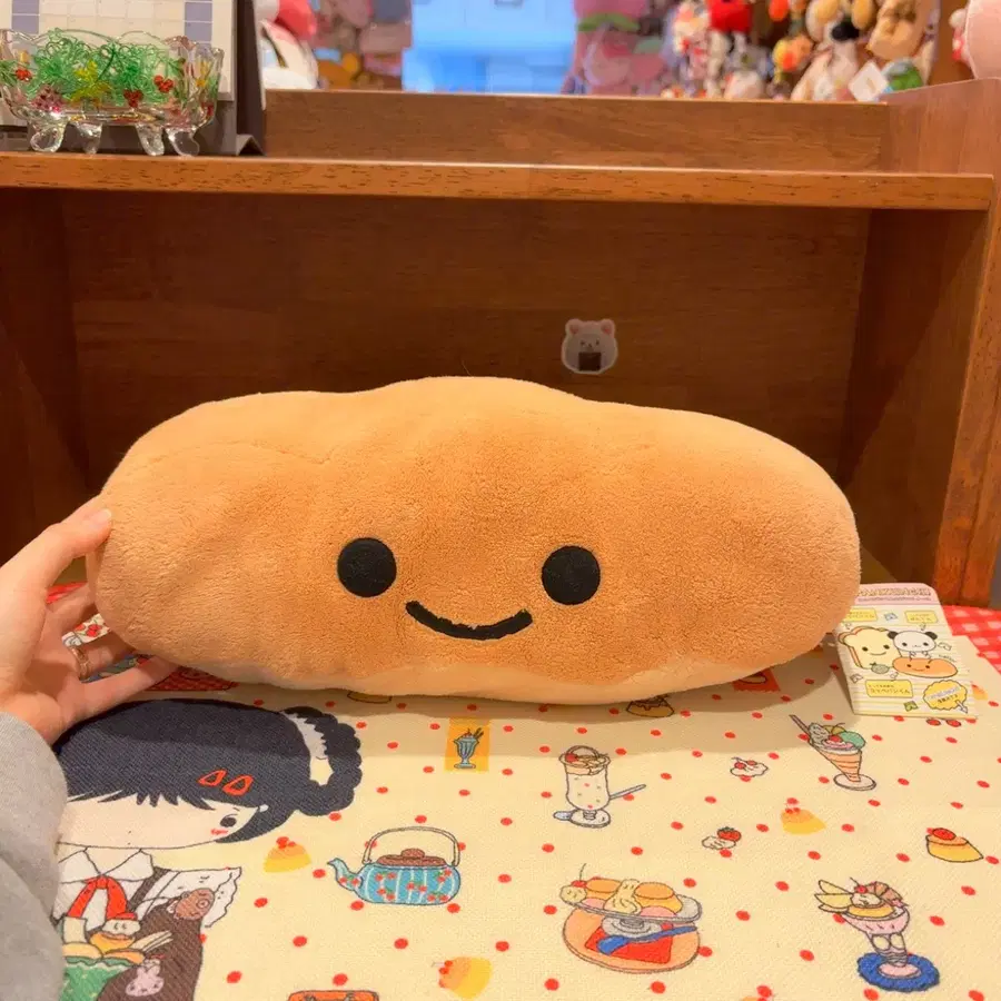 고전 산리오 판쿤치 빵 큰 인형
