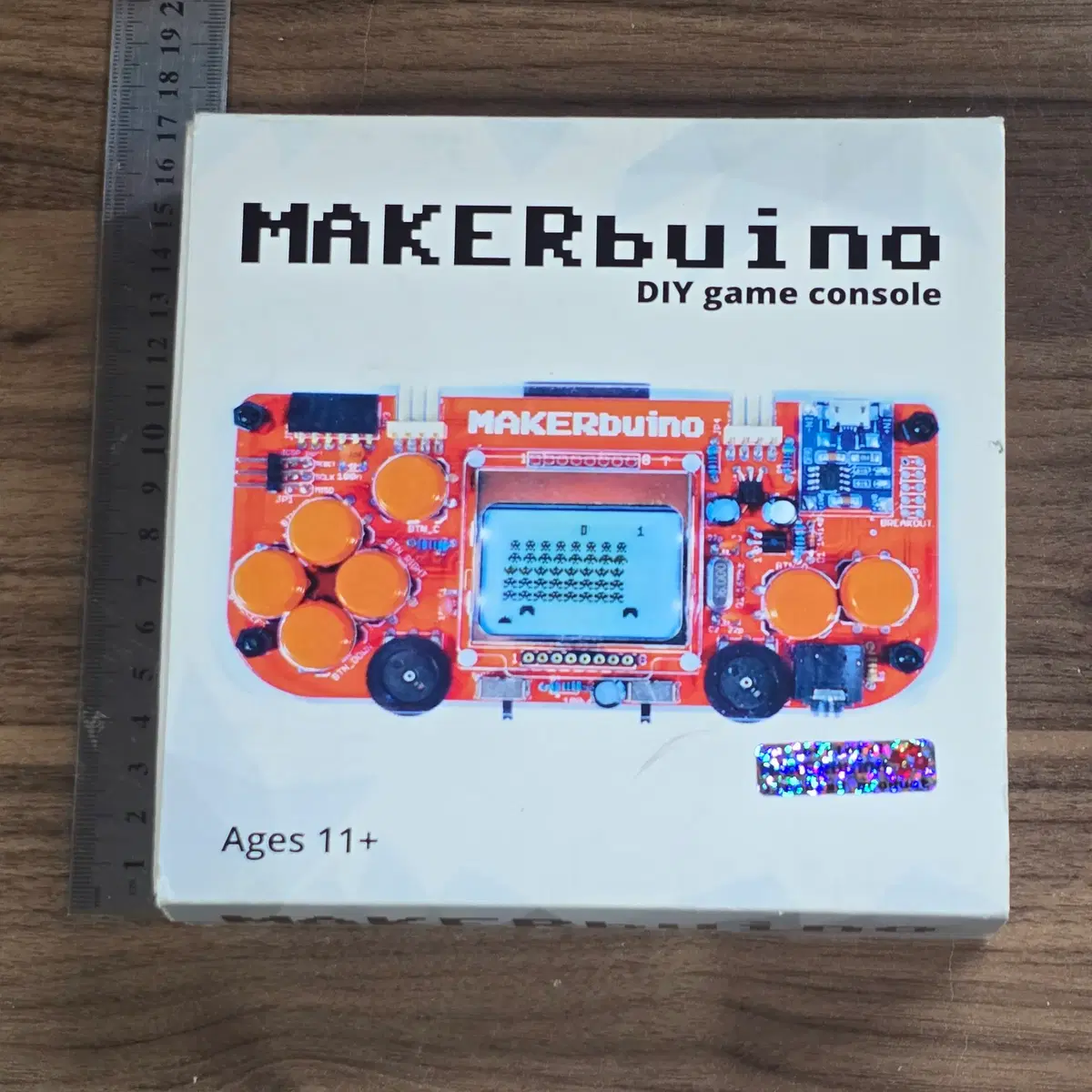 MAKERBUINO 메이커부이노 휴대용 미니 DIY 게임기 빨간 케이스