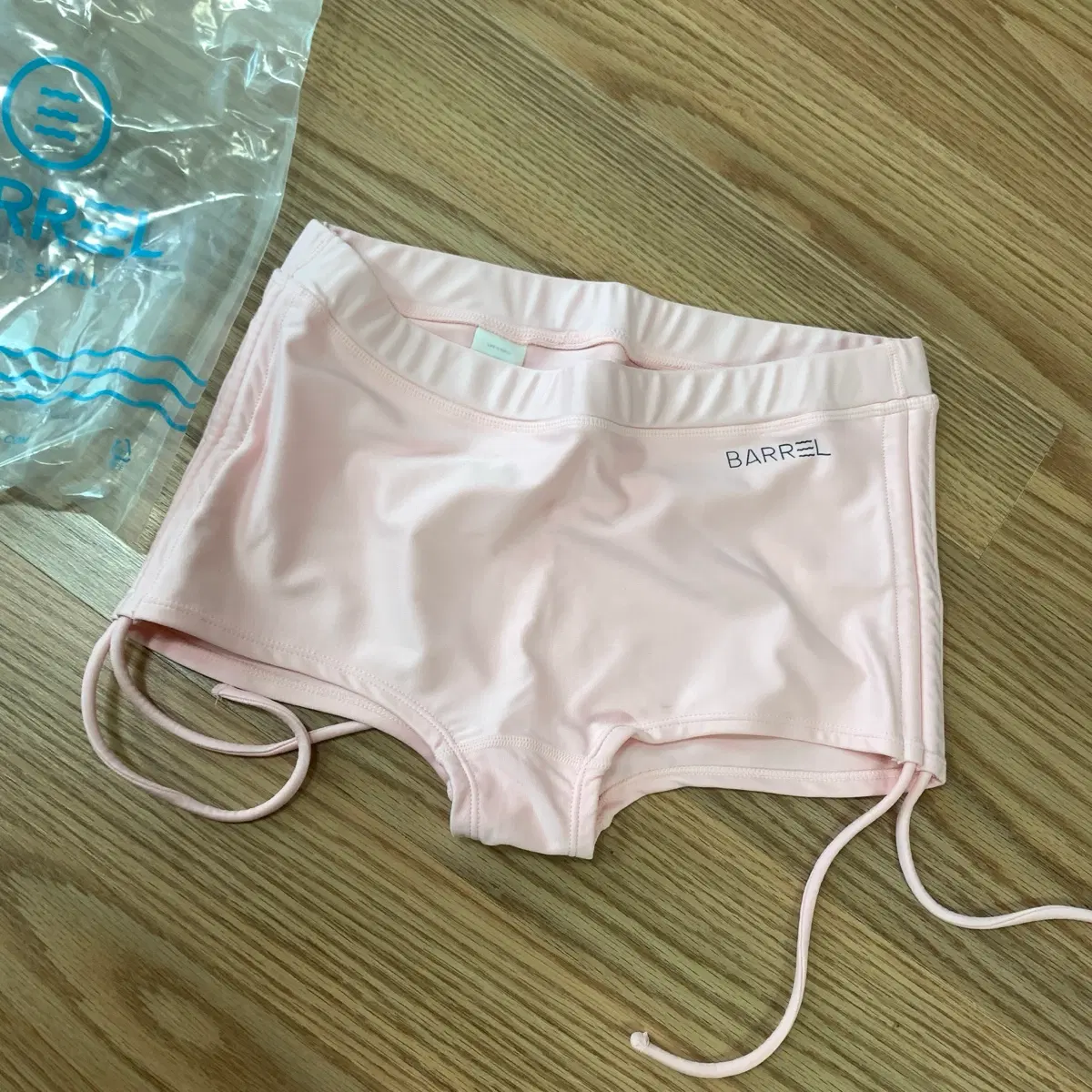 배럴 래쉬가드 하의 베이비 핑크 s