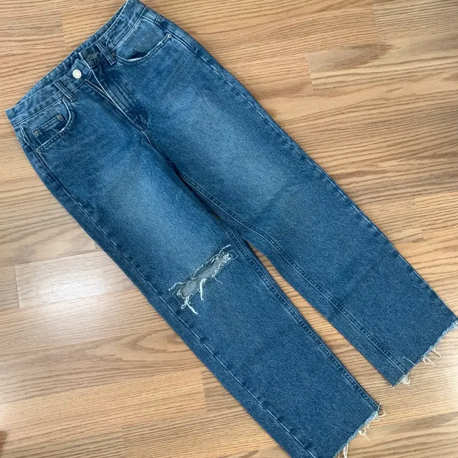 몬츠 데님 중청바지 s