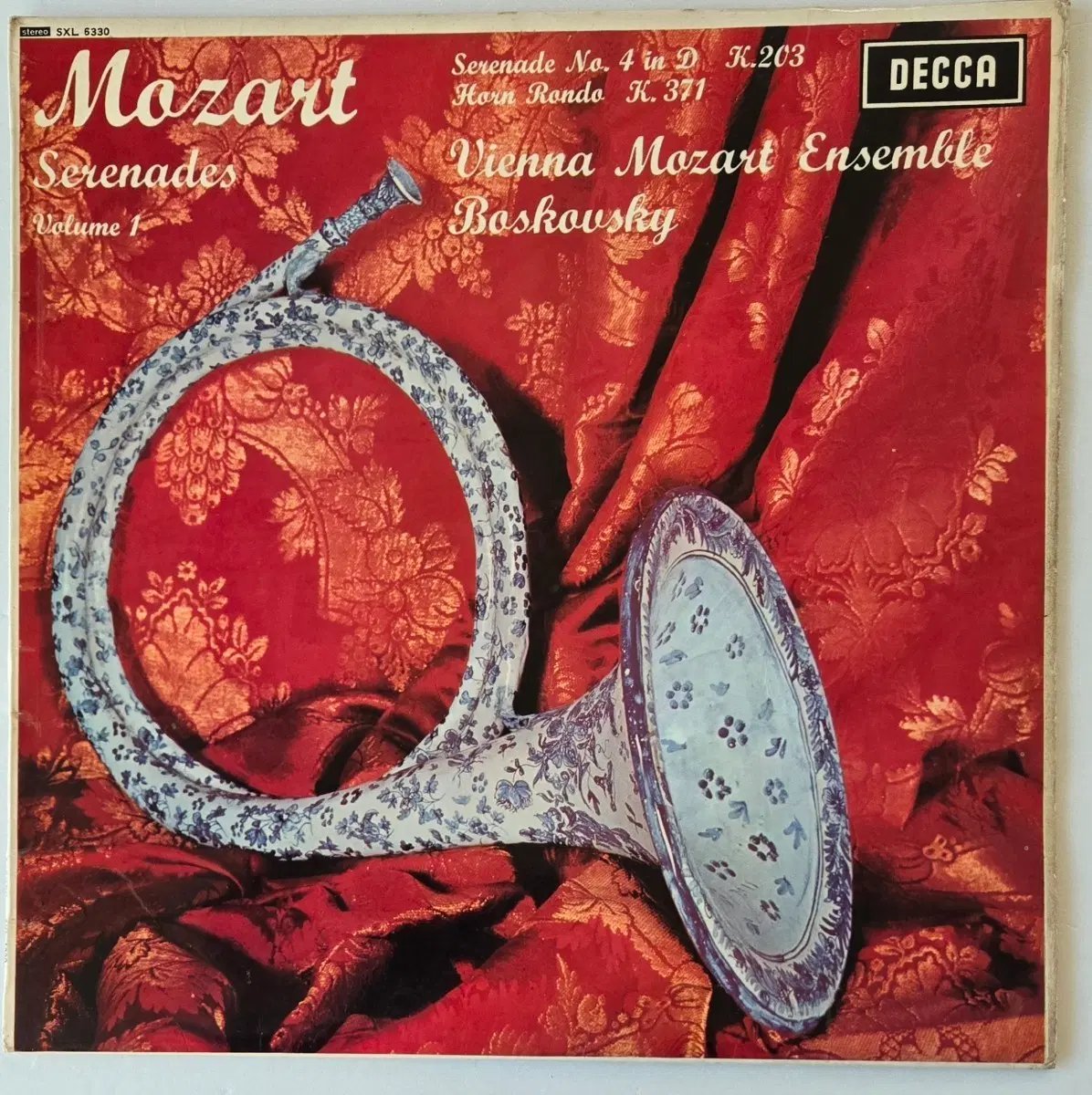 보스코프스키 - 모차르트 세레나데 Vol.1 LP (  UK DECCA SXL 6330 Wide Band 초반 )
