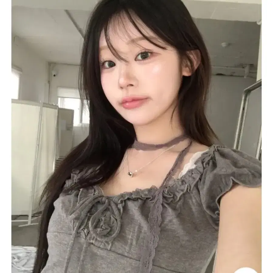 미니포에 쥬네 레이스 퍼프 세트 탑