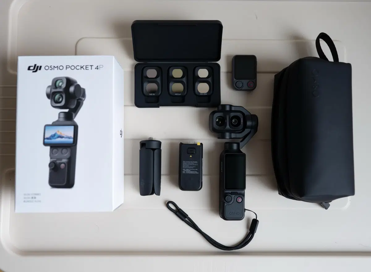 Dji 오즈모포켓 4p 브이로그 콤보 +2년케어 +dji 정품 악세서리