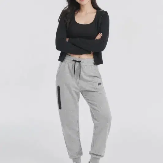 여L/나이키 22SS NSW 테크 플리스 그레이 조거 팬츠