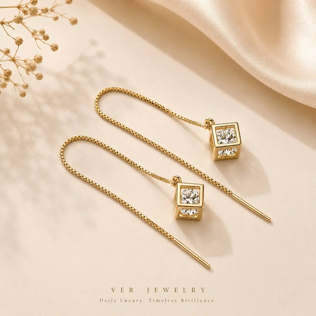 VER JEWELRY 루미나 큐브 귀걸이