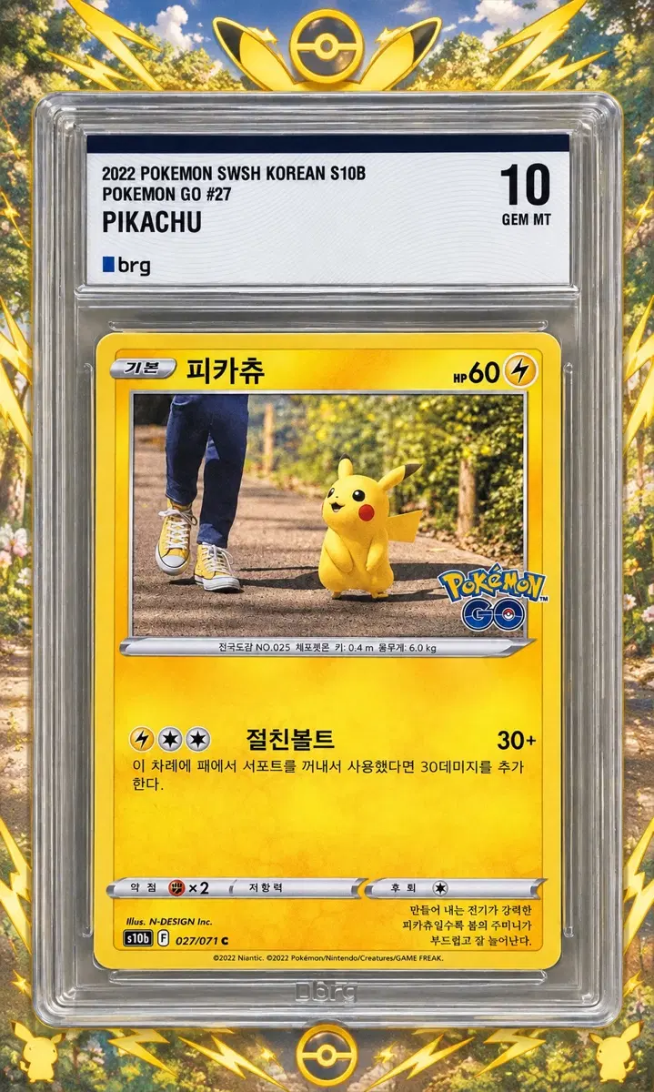 포켓몬카드 포켓몬고 시리즈 피카츄 brg10