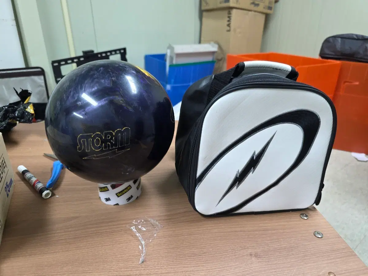 스톰 볼링공 + 볼링공 가방