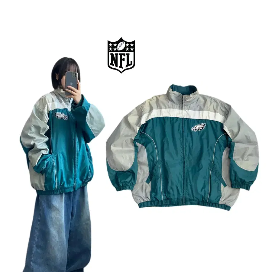 NFL 00s 필라델피아 이글스 올드스쿨 점퍼 자켓