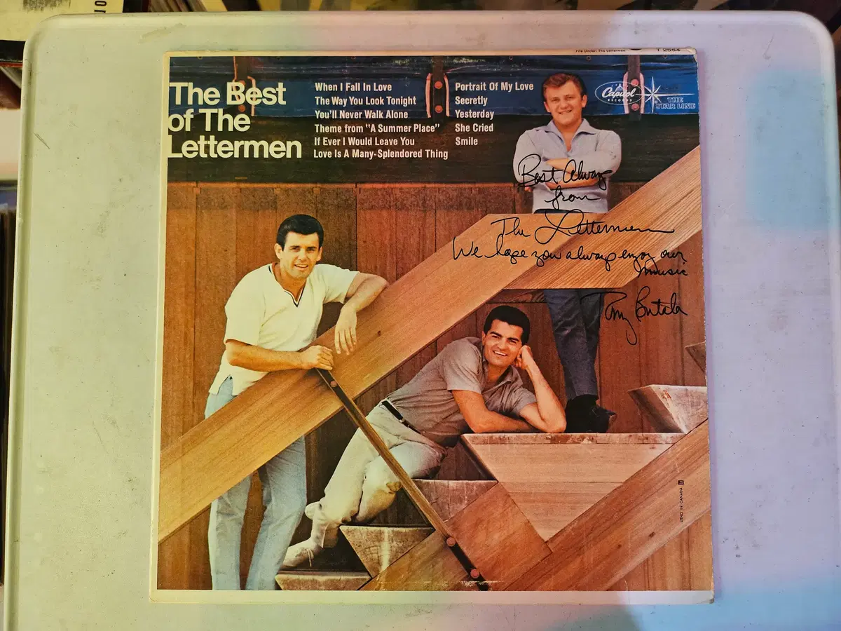 미국의 3인조 팝/보컬 그룹 더 레터멘(The Lettermen)이 1966년에 발매한 컴필레이션 앨범 The Best of The Lettermen/국내없는 희귀음반
