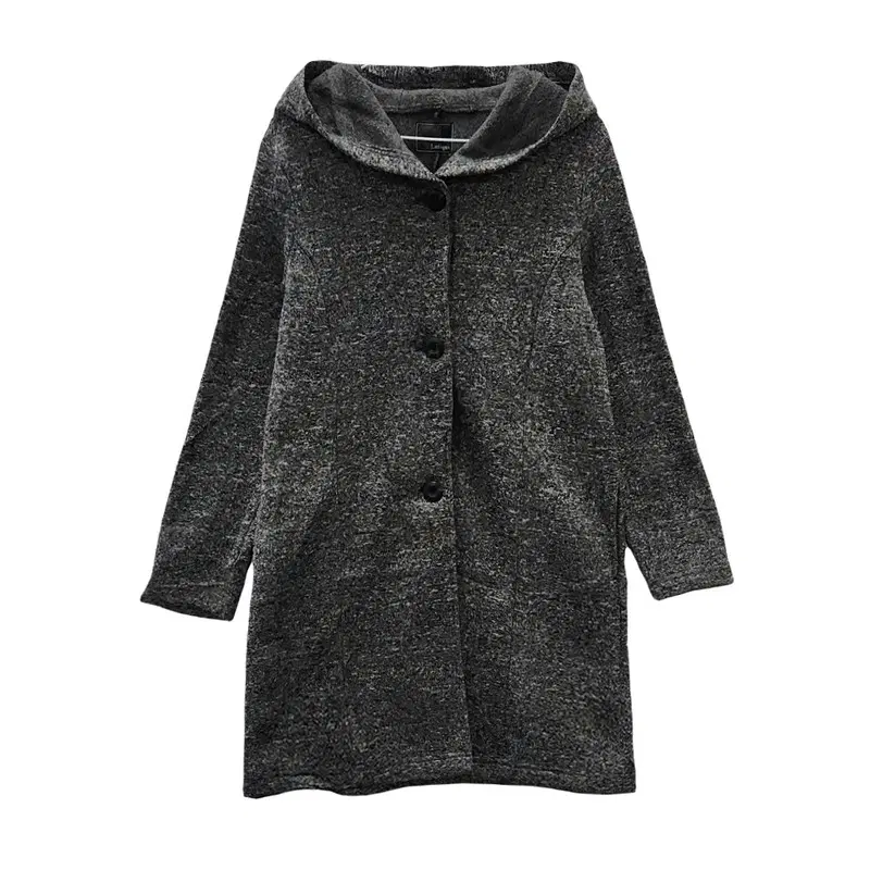 LUTIQUE 세미아방가르드 멜란지그레이 후디 코트 가디건 M