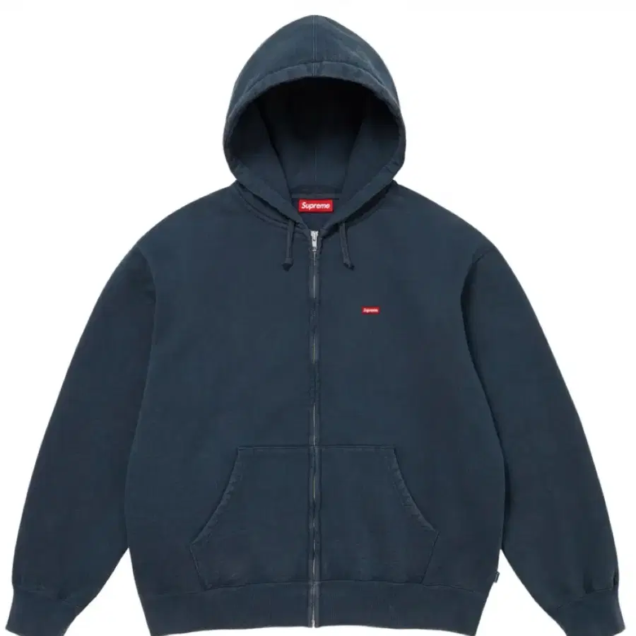 [XL]26FW새상품 슈프림스몰박스집업후드네이비 스웨트셔츠 supreme box logo