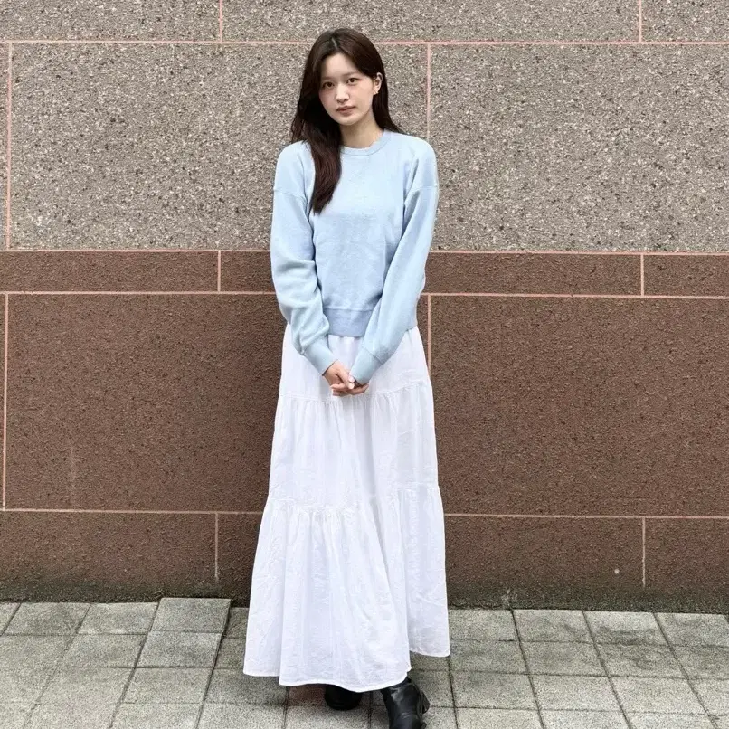 유니클로 티어드스커트 S사이즈 팝니다