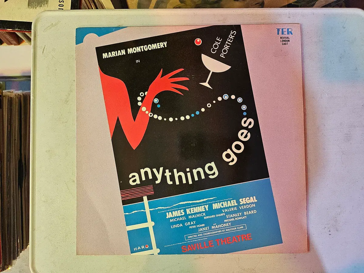 전설적인 작곡가 콜 포터(Cole Porter)의 명작 뮤지컬 Anything Goes(에니씽 고즈)의 1969년 런던 리바이브 캐스트(Revival London Cast) LP