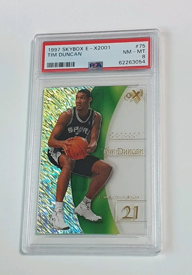 1997-98 스카이박스 E-X2001 팀 던컨 루키카드 PSA 8 Tim Duncan RC HOF NBA 명전