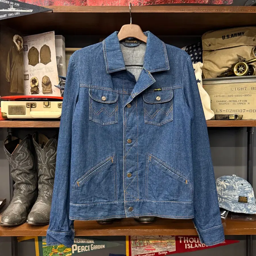 70s WRANGLER 랭글러 웨스턴 스티치 데님 자켓 N2636 124MJ