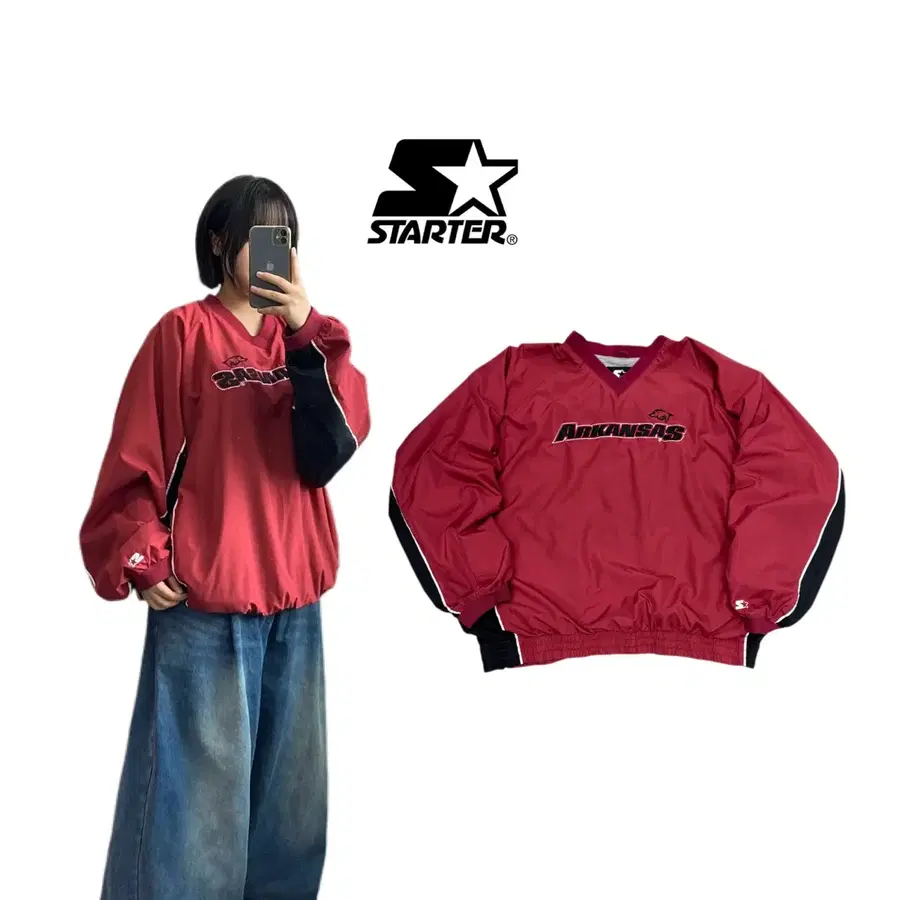 스타터 90s~00s 멧돼지 아칸소 레이저백스 올드스쿨 웜업