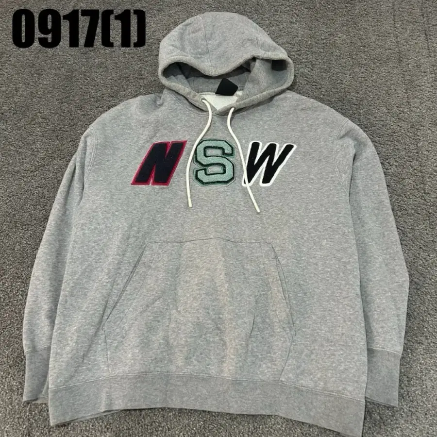 나이키 NSW 후드 그레이