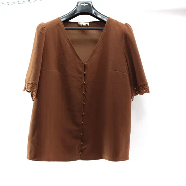 SEZANE 세잔 B6198 여성90-95 반팔 블라우스 셔츠 구스몰