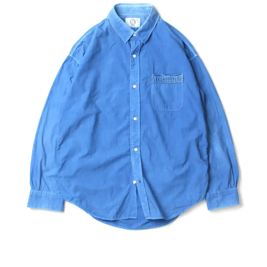 KUON Kountry Aizome Sashiko Pocket Shirt