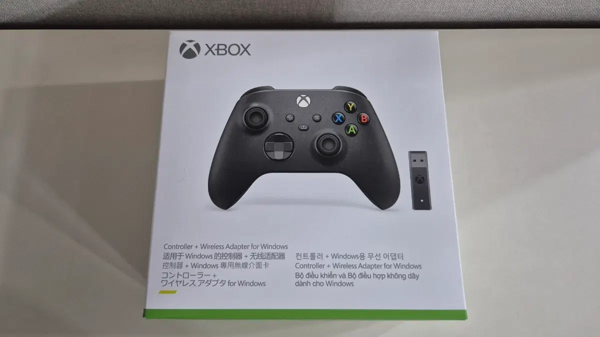 XBOX 무선 켠트롤러 카본 블랙 + 무선 어댑터 동글