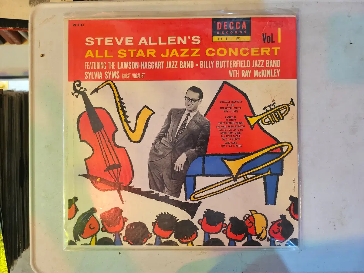 재즈 피아니스트인 스티브 앨런이 기획한 역사적인 재즈 라이브 명반 Steve Allen's All Star Jazz Concert Vol.1의 오리지널 LP