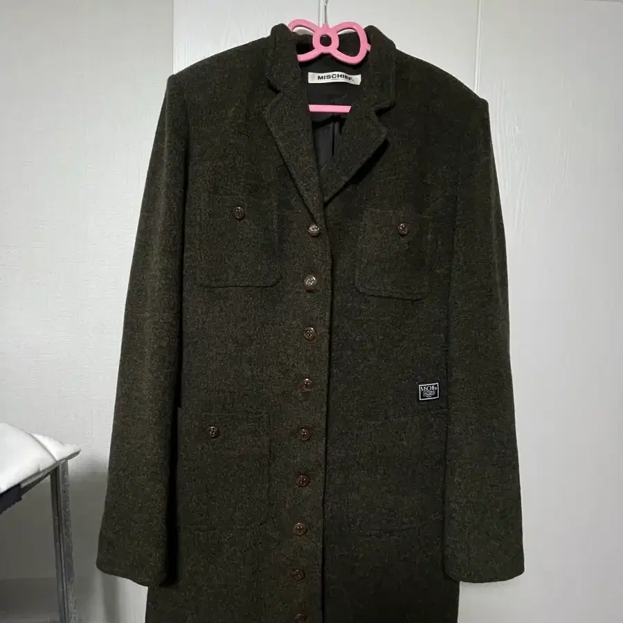 미스치프 원피스 자켓 카키