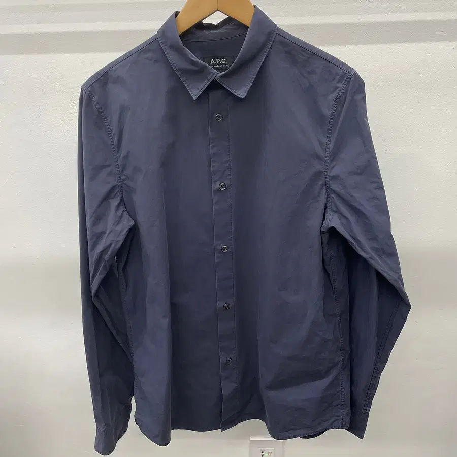 100)A.P.C 아페쎼 워시드 포플린 셔츠
