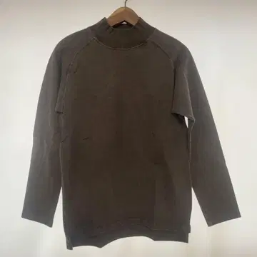 Good On 헤비 온스 모크넥 긴팔 티셔츠 P-BROWN S