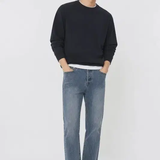 남29/아페쎄 중청 일자핏 데님 팬츠
