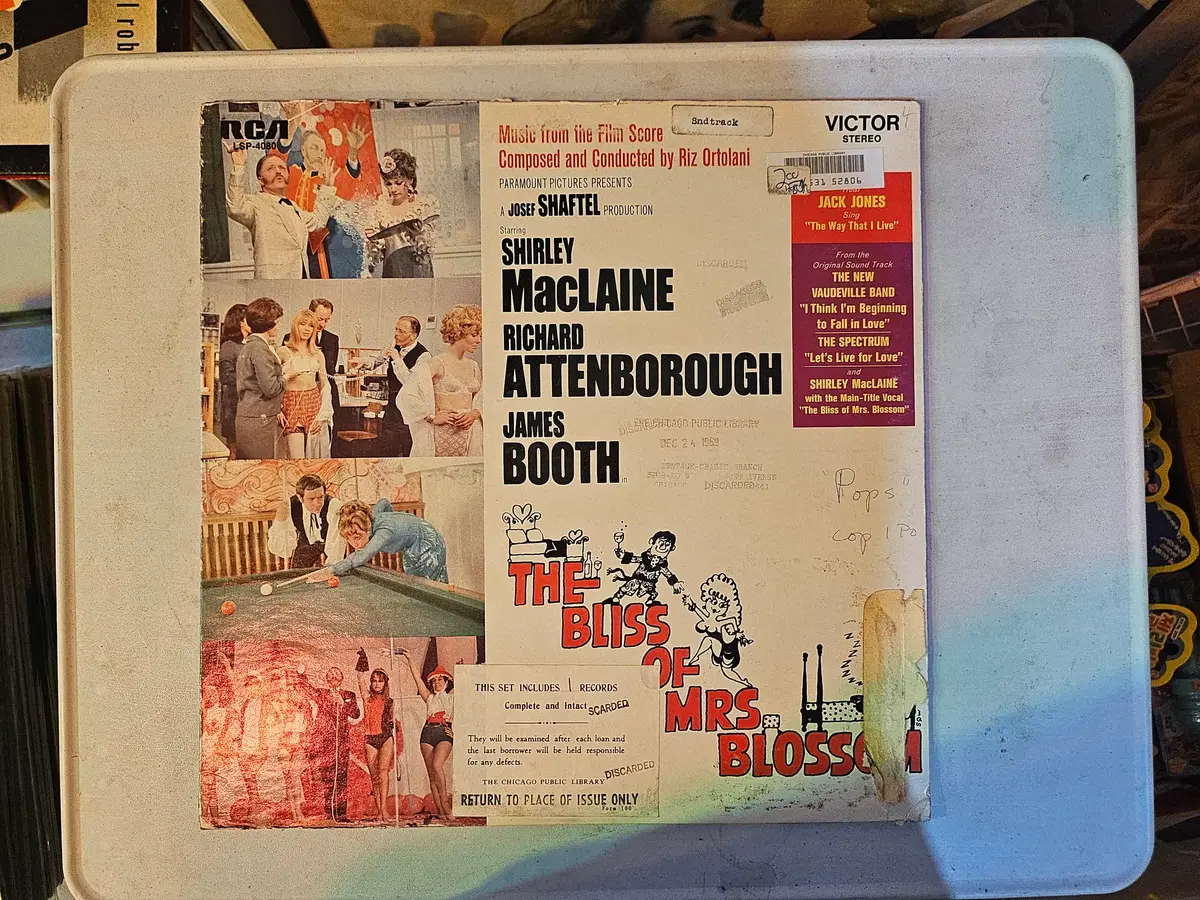 블리스 부인의 행복 (The Bliss of Mrs. Blossom)의 오리지널 사운드트랙(Music from the Film Score) LP 음반