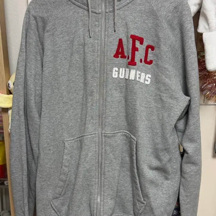 나이키 AFC 후드 집업 그레이