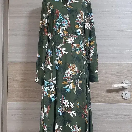 자라 플라워 패턴 롱 원피스 새옷