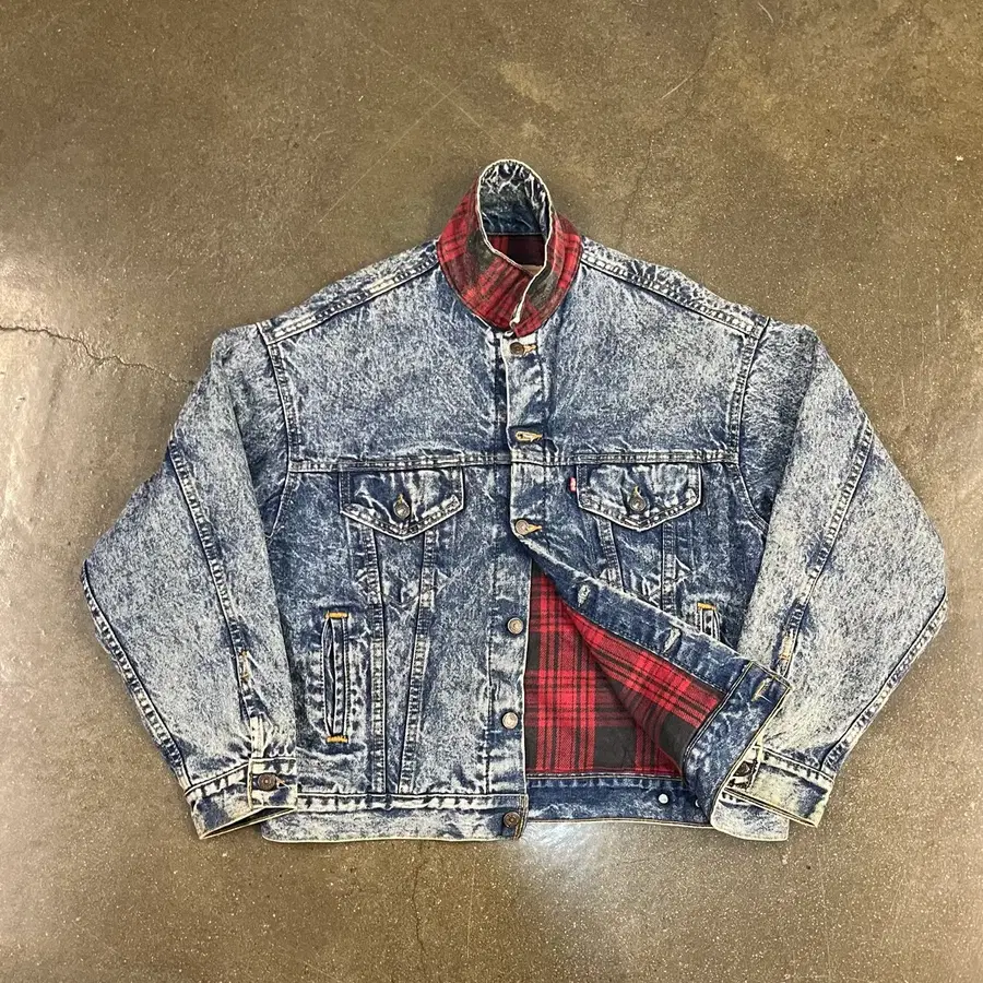 80s Levis 70417 데님 트러커 자켓 (105)
