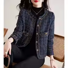 네이비 트위드 숏 자켓