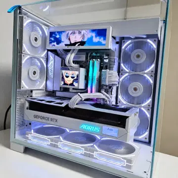 9950X3D RTX5080アロスマスターホワイトデスクトップ