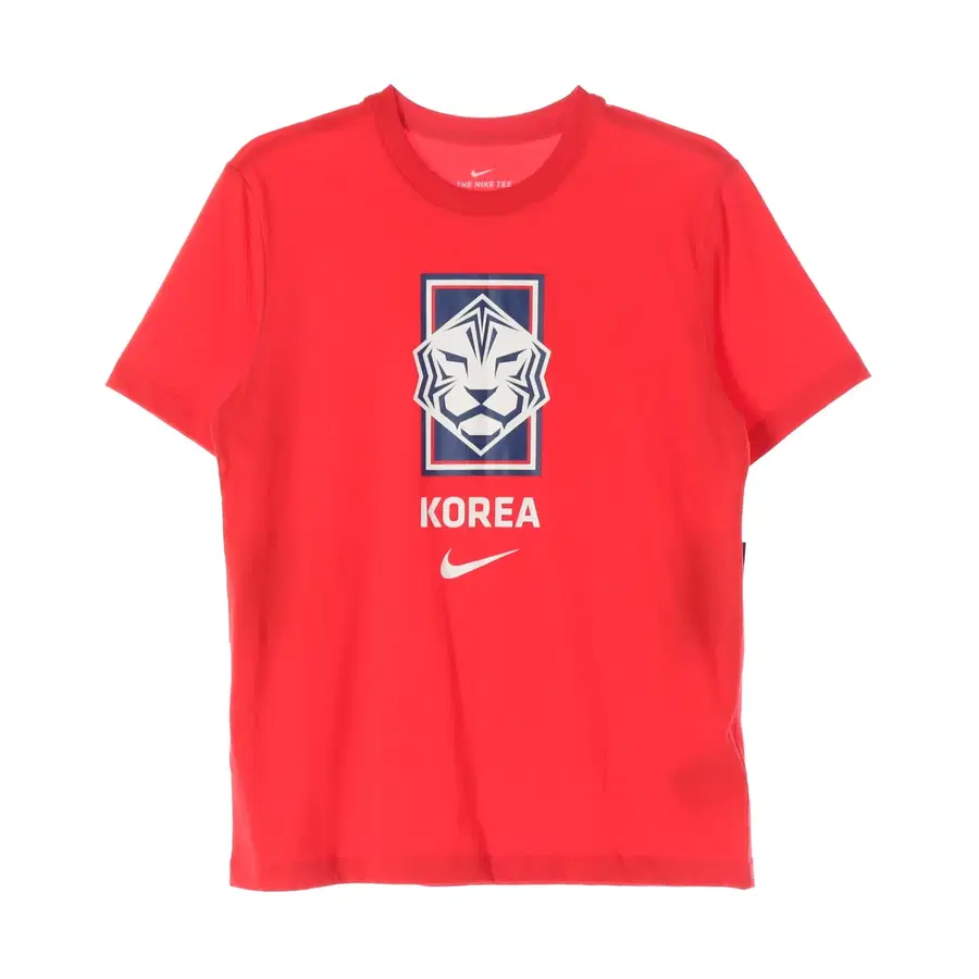 (새상품) 나이키 대한민국 축구 국가대표팀 백호 로고 프린트 반팔 티셔츠 - 95