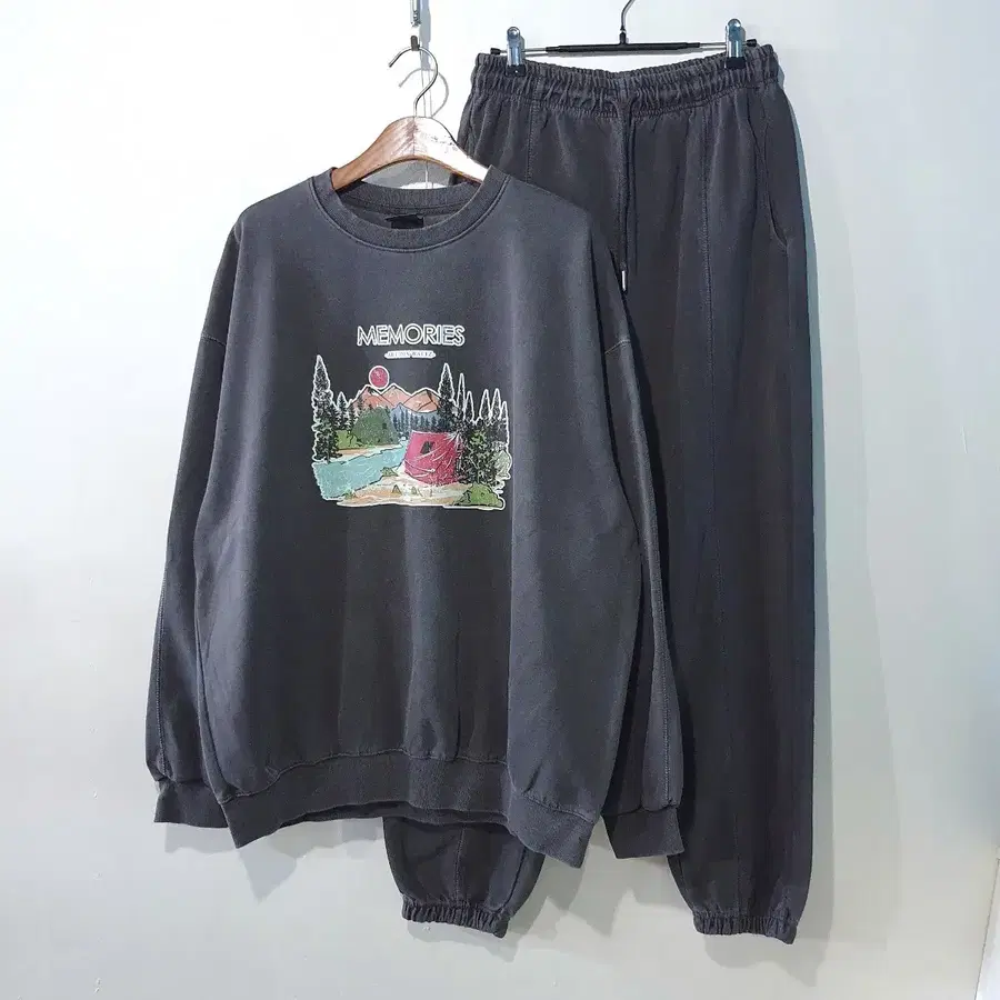 FW신상) 메모리즈 피그먼트 맨투맨 세트 3color M~4XL
